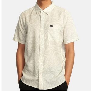 NWT, Medium RVCA Men's Rvgazi Short Sleeve Woven.